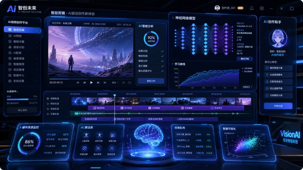 st直播网站AI视频创作工具